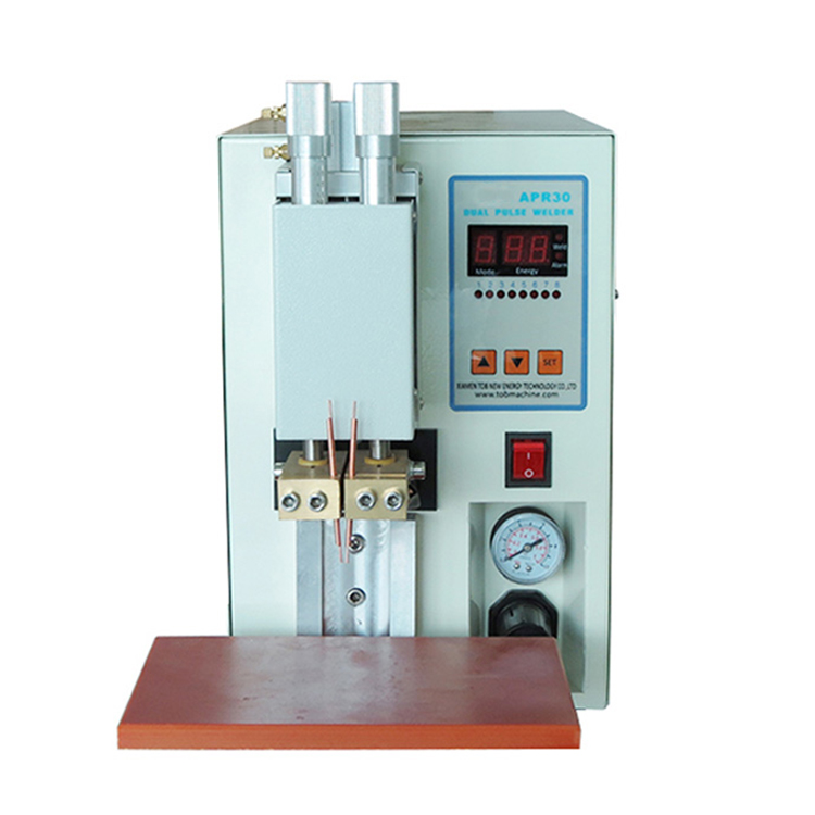 18650 Precision Double Pulse Pneumatic Spot Welding Machine Welder For Cylindrical Battery