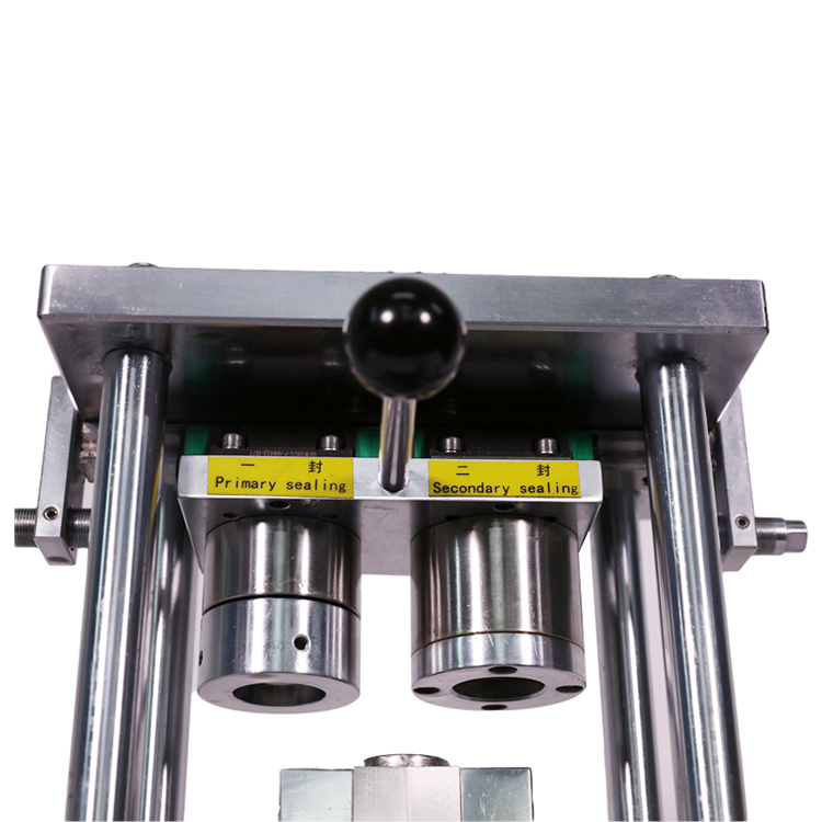 Compact Lab Pneumatic Cylindrical Battery Sealing Machine, Optional Die 18650 21700 26650 32650 32700