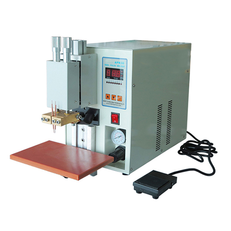 18650 Precision Double Pulse Pneumatic Spot Welding Machine Welder For Cylindrical Battery