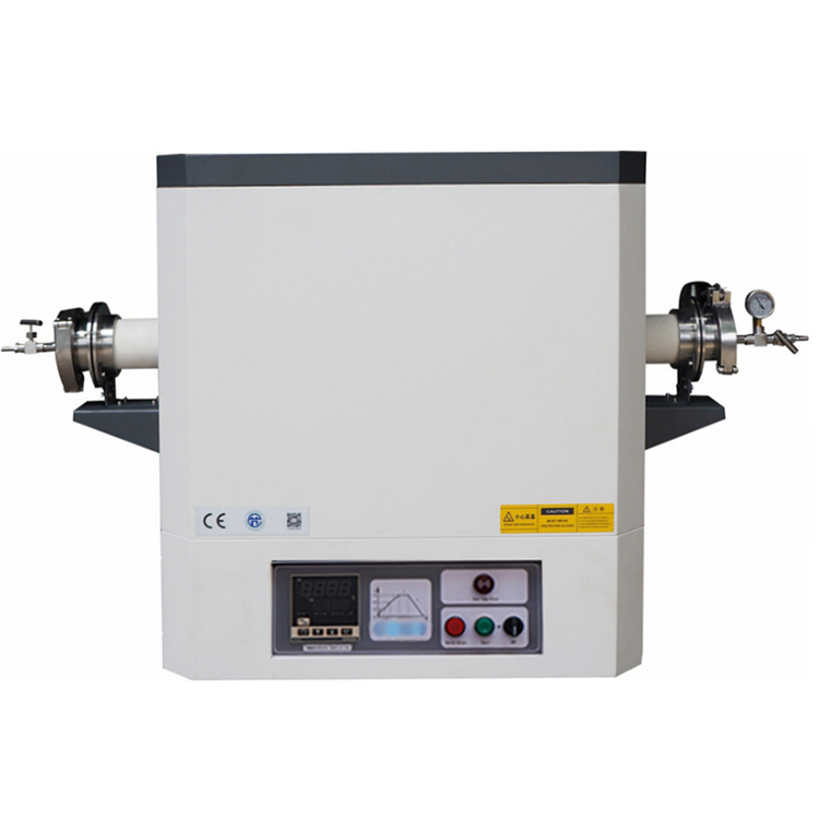 Electric Quartz 1400C Horizontal Vacuum Tube Furnace For Laboratory Material Drying