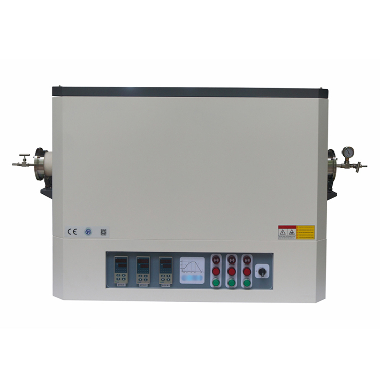 Electric Quartz 1400C Horizontal Vacuum Tube Furnace For Laboratory Material Drying