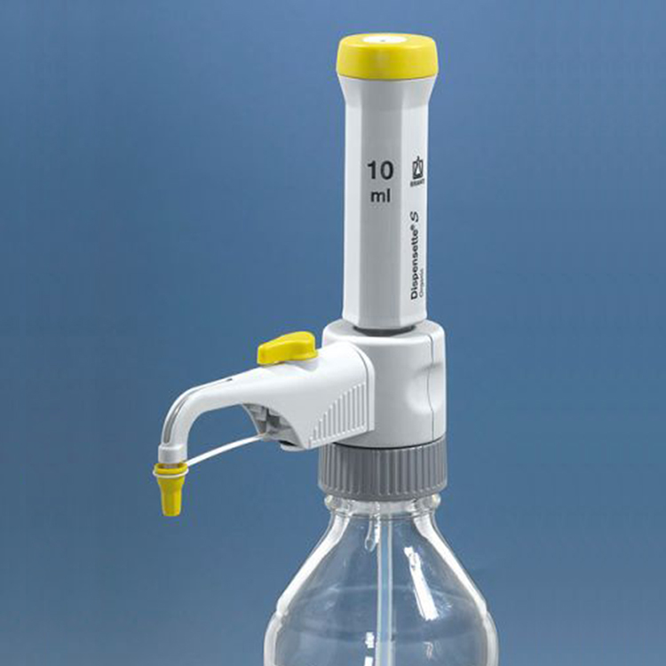 Adjustable Digital Dispensette S Bottletop Dispenser For Lithium Battery Electrolyte, with Recirculation Valve