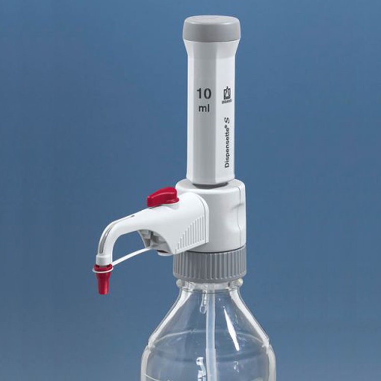 Adjustable Digital Dispensette S Bottletop Dispenser For Lithium Battery Electrolyte, with Recirculation Valve